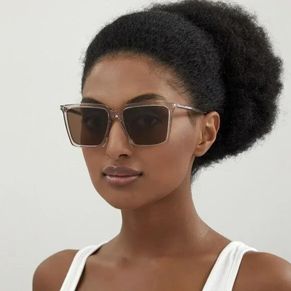 ?️ New Saint Laurent SL474 003 Sunglasses - Nude Frame  display picture 2